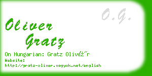 oliver gratz business card